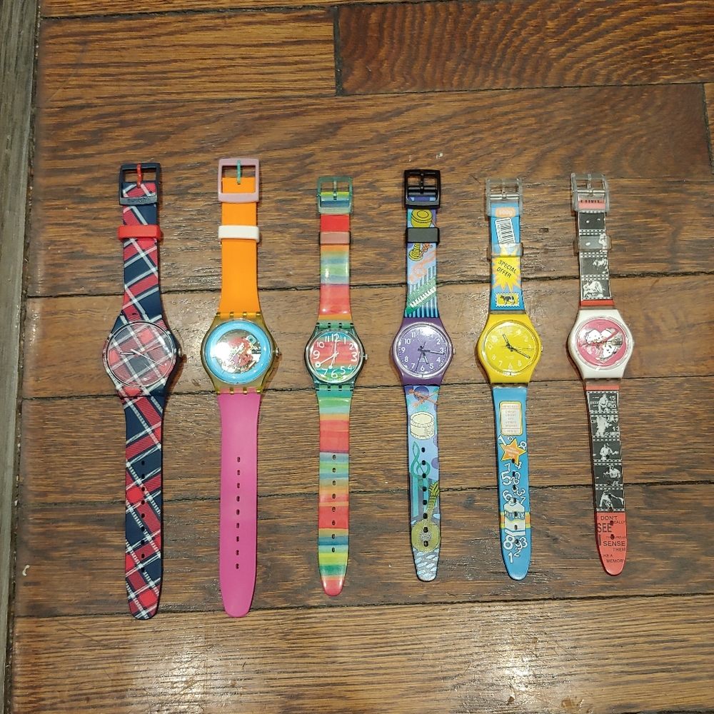 Funky Retro Vintage SWATCH Watches ⏰